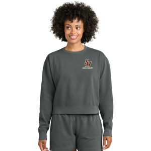 SH Cross Country Comfort Colors Women’s Mid Length Crewneck Sweatshirt – Pepper