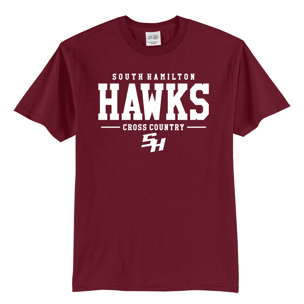 SH Cross Country Unisex Short Sleeve Tee - cardinal