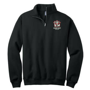Sacred Heart Elem JERZEES Nublend Unisex Cadet Collar Sweatshirt – Black