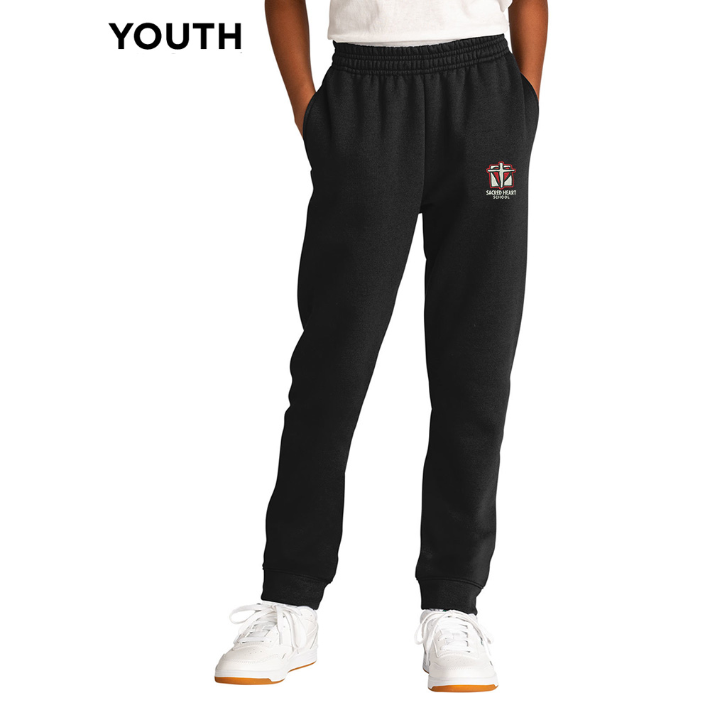 Sacred Heart Elem Youth Core Fleece Jogger - JetBlack