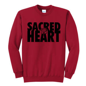 Sacred Heart Elem Unisex Core Fleece Crewneck Sweatshirt – RED