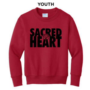 Sacred Heart Elem  Youth Crewneck Sweatshirt – RED