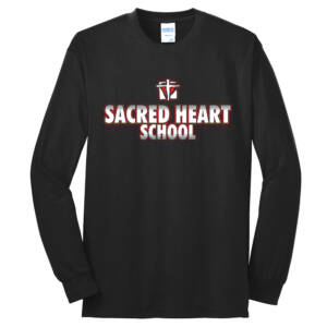 Sacred Heart Elem Unisex Cotton Long Sleeve Tee-Black