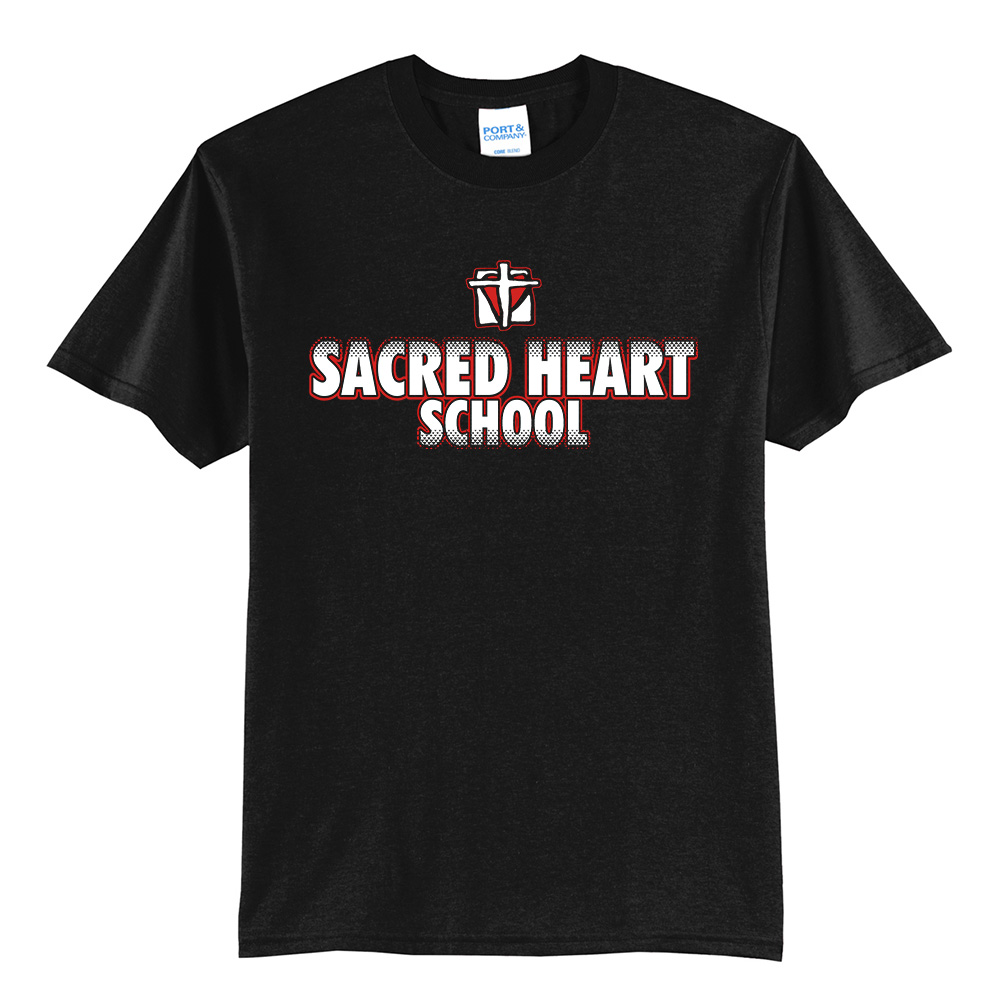 Sacred Heart Elem Unisex Short Sleeve Tee-Black