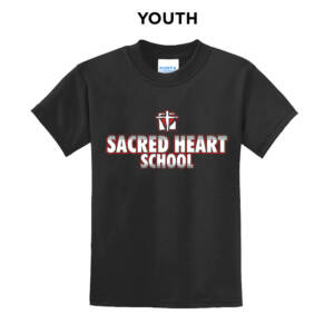 Sacred Heart Elem Youth Short Sleeve Tee-Black