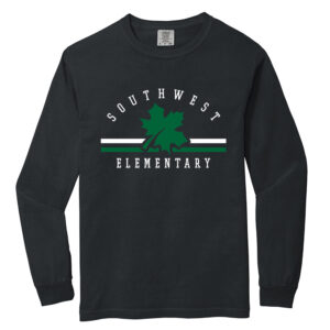 Southwest Elementary Comfort Colors Heavyweight Ring Spun Long Sleeve Tee – Black