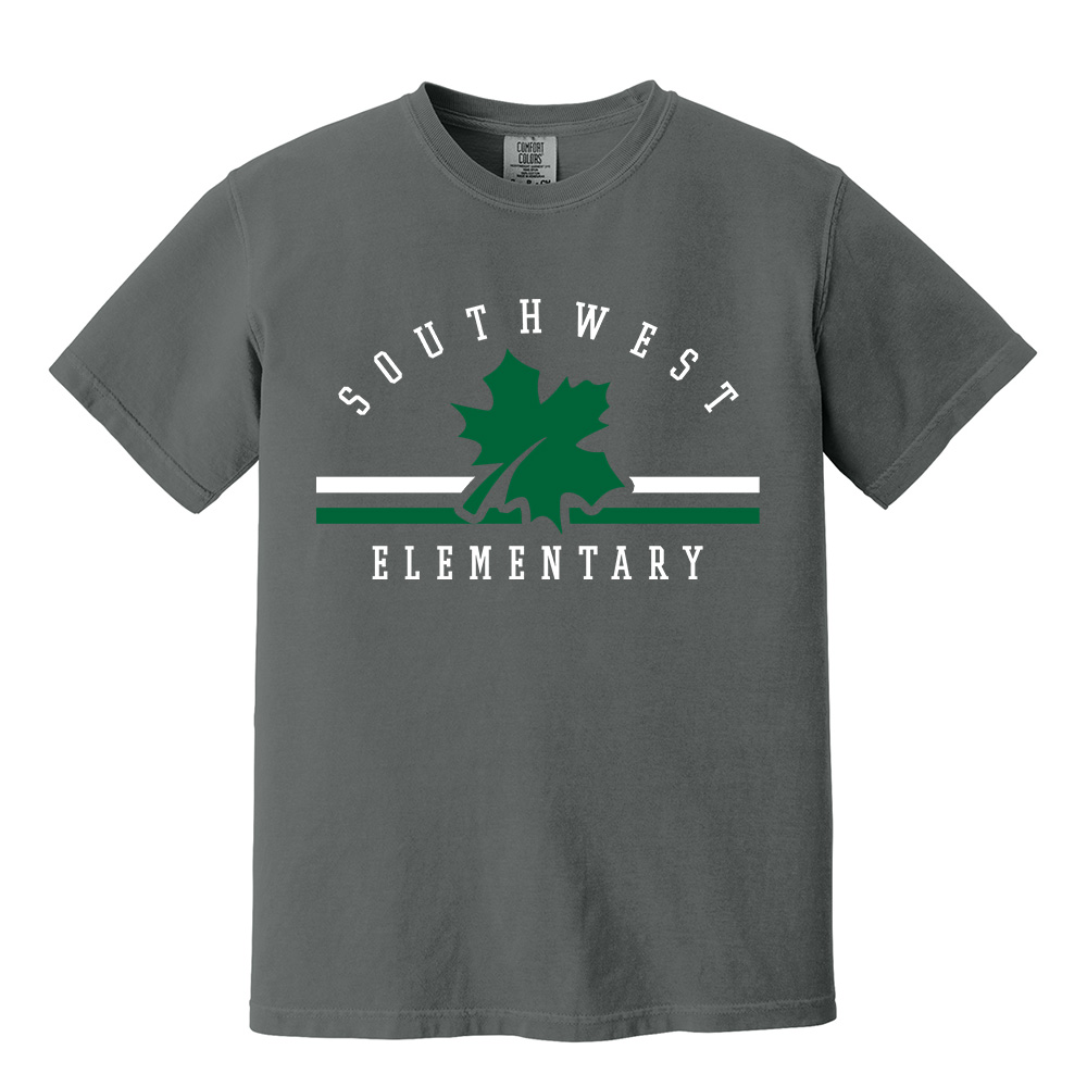 Southwest Elementary Comfort Colors Pigment Dyed Short Sleeve Shirt - Pepper
