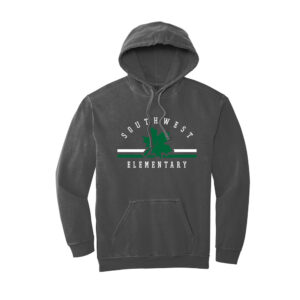 Southwest Elementary Comfort Colors  Ring Spun Hooded Sweatshirt – Pepper