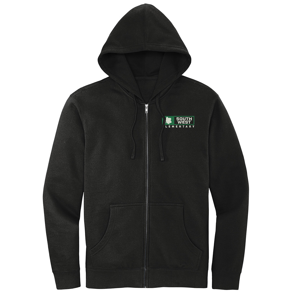 Southwest Elementary District Unisex V.I.T. Fleece Full Zip Hoodie - Black