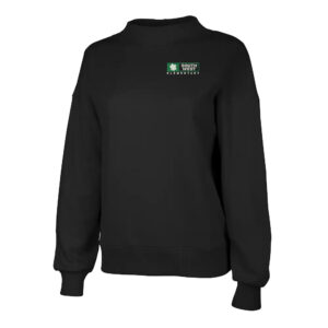 Southwest Elementary Charles River Women’s Willow Mock Neck Sweatshirt – Black