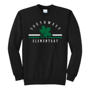 Southwest Elementary Unisex Core Fleece Crewneck Sweatshirt – Black
