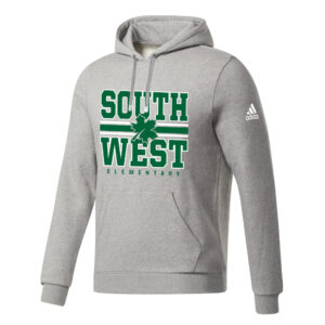 Southwest Elementary Adidas Fleece Unisex Hooded Sweatshirt MedGrey Heather