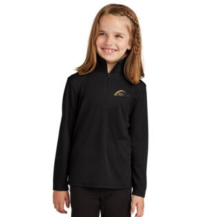 The ARC Sport-Tek YOUTH PosiCharge Competitor 1/4 Zip Pullover-Black