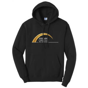 The ARC Unisex Fleece Hooded Sweatshirt-Black