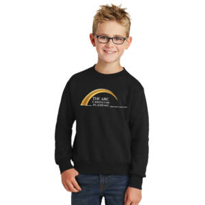 The ARC Youth Fleece Crewneck Sweatshirt-Black