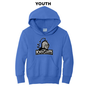 Knights Port Authority Youth Fleece Hooded Sweatshirt-Royal