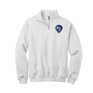 Knights Jerzees Unisex NuBlend 1/4 Zip Cadet Collar Sweatshirt-Ash