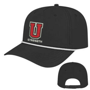 Union Strength Cap America Athletic Rope Cap-Black/White