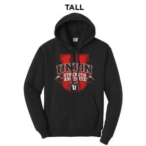 Union Strength  TALL Classic Pullover Hooded Sweatshirt – JetBlack