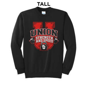 Union Strength  TALL Ultimate Crewneck Sweatshirts – Black