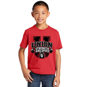 Union Strength Youth Fan Favorite Short Sleeve Tee -Bright Red