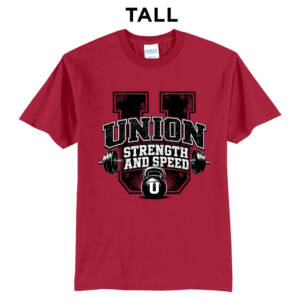 Union Strength Tall Short Sleeve Tee-Red