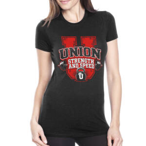 Union Strength Next Level Women Short Sleeve Tee-Black