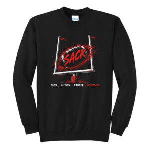 Union SACK Unisex Core Fleece Crewneck Sweatshirt – Black