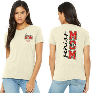 Union Senior Mom BELLA CANVAS Women’s Relaxed Triblend Tee – OatmealTriblend