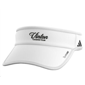 Vinton Country Club Adidas Superlite 3Team Visor – White