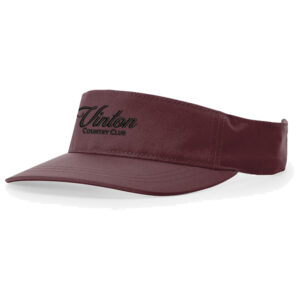 Vinton Country Club Richardson IGNITE LIGHT golf visor-Maroon