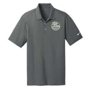 Vinton Country Club Nike Golf Dri-Fit Vertical Mesh Polo Men-Anthracite