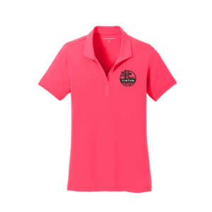 Vinton Country Club Port Authority Ladies Cotton Touch Performance Polo-Hot Coral