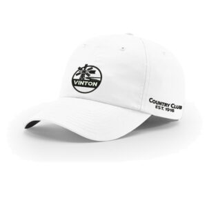 Vinton Country Club Richardson Unstructured R-Active Lite Adjustable Cap-White