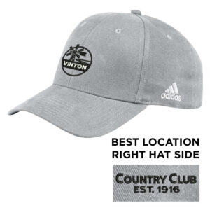 Vinton Country Club Adidas structured flex fit cap-STONE