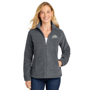 Virdi Port Authority Women’s Plush Fleece Full Zip Jacket – StormGreyHeather
