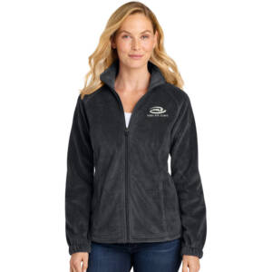 Virdi Port Authority Women’s Plush Fleece Full Zip Jacket – Black