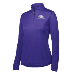 Virdi Augusta Ladies Attain Wicking 1/4 zip pullover – Purple
