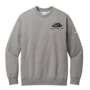Virdi Nike Club Fleece Sleeve Swoosh Crew – Darkgreyheather