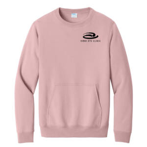 Virdi Unisex Core Fleece Crewneck Pocket Sweatshirt – PaleBlush