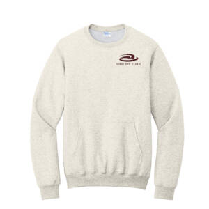 Virdi Unisex Core Fleece Crewneck Pocket Sweatshirt – OatmealHeather