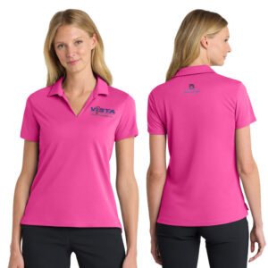 VIS Nike Ladies Dri Fit Micro Pique 2.0 Polo-Vivid Pink