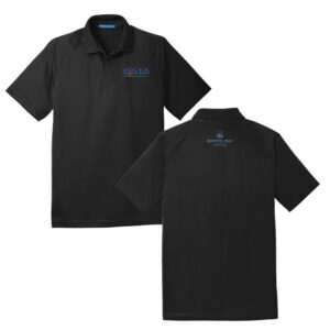 VIS Men Crossover Raglan Polo-Black