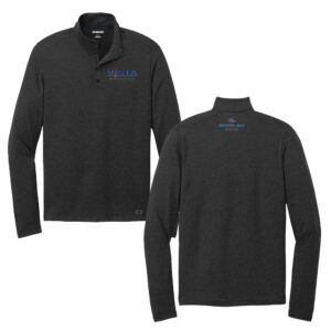 VIS OGIO Men Command 1/4-Snap long sleeve-Blacktop