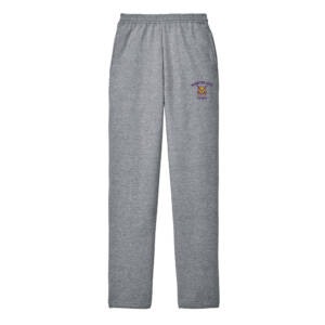 Webster City Lynx Men Core Fleece Pocketed Open Bottom Sweatpant-Athletic Heather