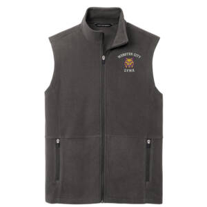 Webster City Lynx Port Authority Accord Microfleece Vest Men-Pewter
