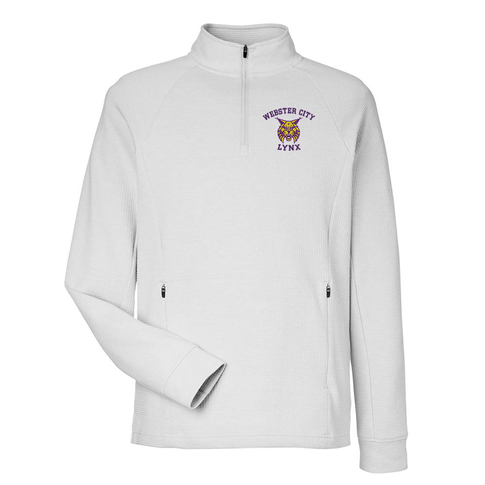 Webster City Lynx North End Men's Rhythm Waffle Quarter-Zip Pullover-Platinum