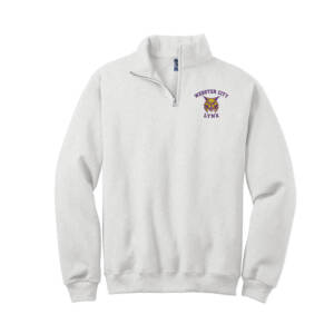 Webster City Lynx JERZEES Unisex Nublend Cadet Collar Sweatshirt-Ash