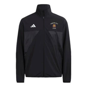 Webster City Lynx Adidas House of TIRO Woven full zip top- black