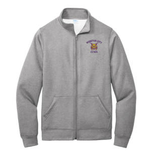 Webster City Lynx Unisex Core Fleece Cadet Full-Zip Sweatshirt-Athletic Heather